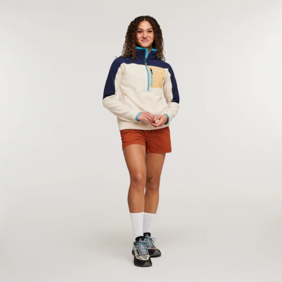 Cotopaxi Abrazo Half-Zip Fleece Jacket Women’s M Maritime & Cream - Picture 3 of 10